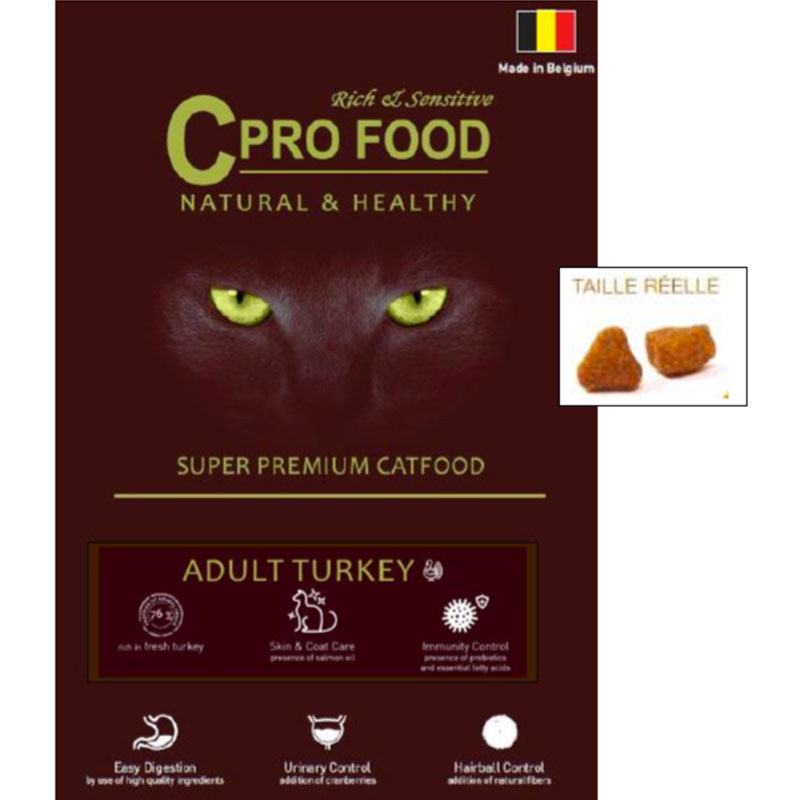 CPro Food Adulte Dinde croquettes pour chats