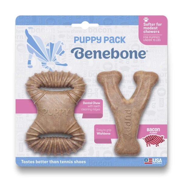 Benebone Pack Chiot Dental Chew + Wishbone