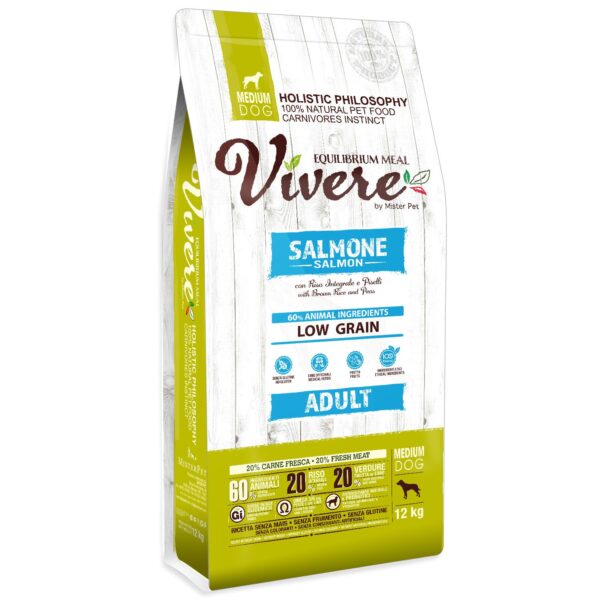 Vivere Saumon : croquettes pour chiens adultes