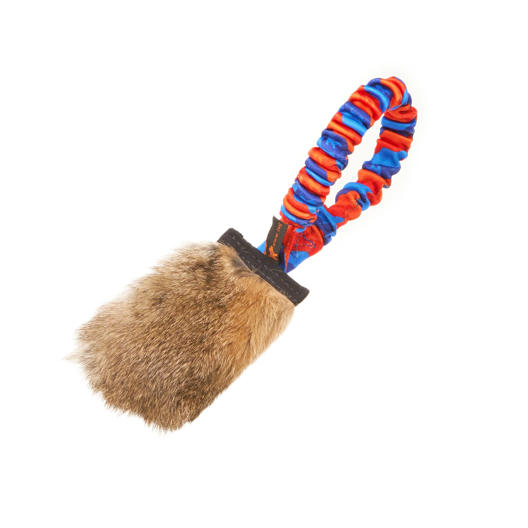 Tug de poche sonore en peau de lapin