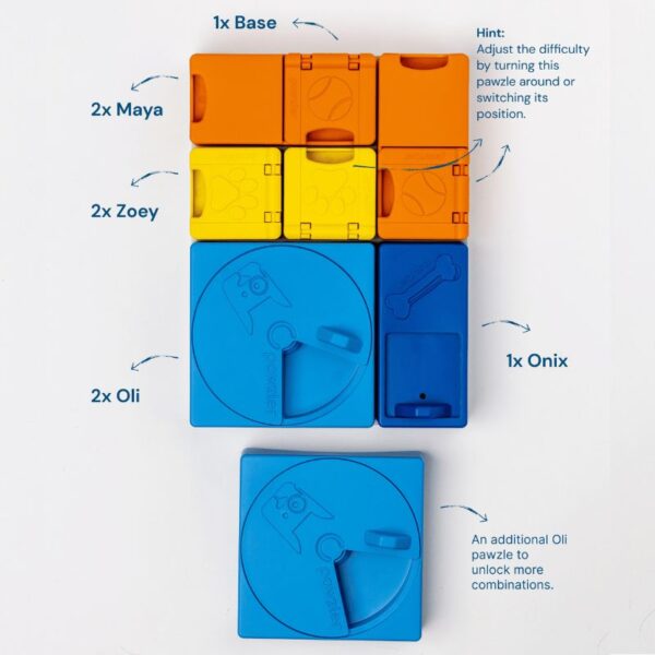 Pack arc-en-ciel Pawzler Puzzle pour chien